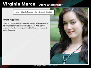Virginia Marcs Web Site Design